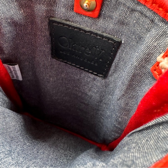 Clare V Woven Poche Red Crossbody - Picture 10 of 16